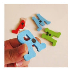 Wooden Cartoon Magnet Alphabet