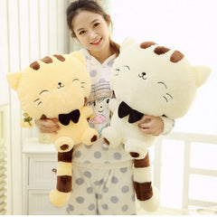 Lovely Big Face Smiling Cat Stuffed Toy