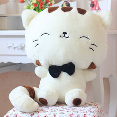 Lovely Big Face Smiling Cat Stuffed Toy