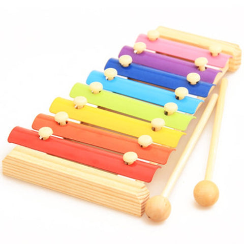 Rushed Capinhas Teclado De Music Juguetes Early Childhood Music Teaching Aid 8 Octave Baby Hand Knock Wooden Xylophone Toy D015