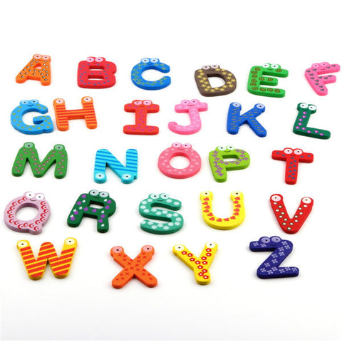 Fridge Wooden Magnet Alphabet