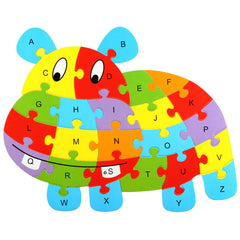 Wooden Animal Alphabet Puzzle