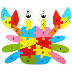 Wooden Animal Alphabet Puzzle