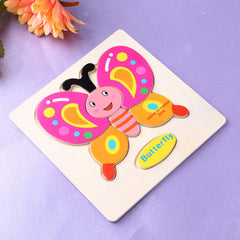 Brand New Baby Kid Cartoon Animals Dimensional Puzzles Toy 15 Different Jigsaw Puzzles Educational Toy for Children Gifts FCI#