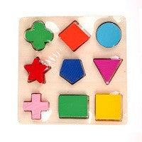 Wooden Square Shape Puzzle Toy Montessori Early Educational Learning Kids Toy Gifts Puzzles & Magic Cubes Toy