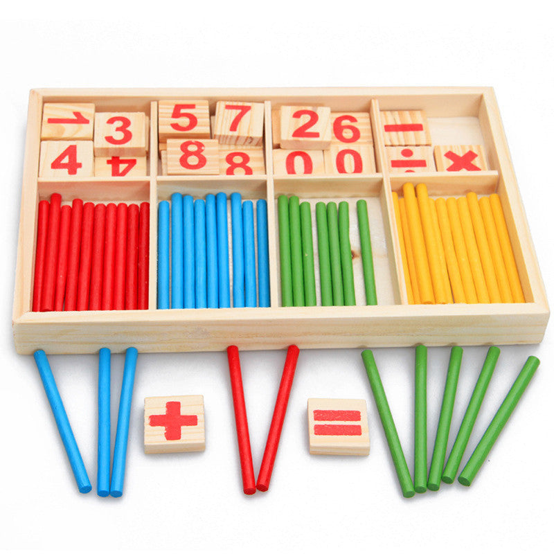 Children Wooden Mathematics Puzzle Toy Kid Educational Number Math Calculate Game Toys Early Learning Counting Material for Kids