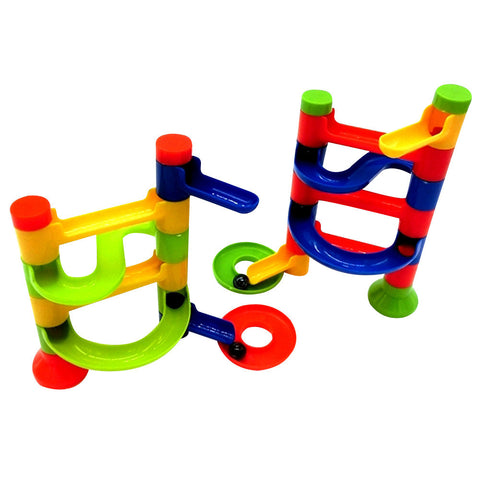 Marble Run Toys for Kids Toy DIY Building Blocks Education Track Run Race Game Tower Orbit Ball Construction Toys Random Color