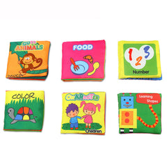 Hot 6 Pattern Boys Girls Early Learning Soft Cloth Book Studying Books Infant Educational Stroller Toys Crib Toy for 0-36 month